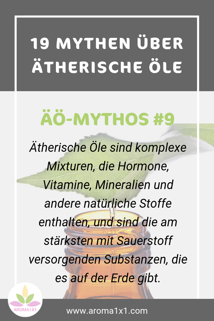 ätherische Öle sind die am stärksten mit Sauerstoff angereicherten Substanzen der Erde