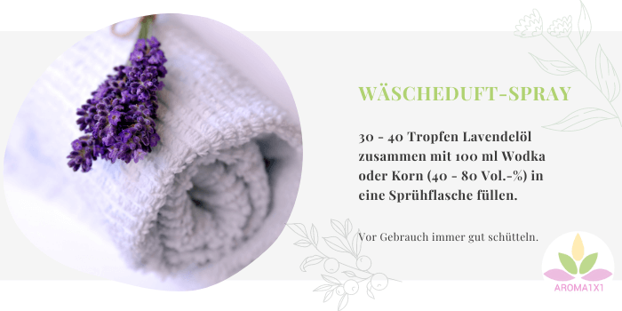 ätherische Öle Anwendung Wäscheduft Spray selbermachen