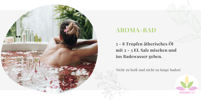 ätherische Öle Anwendung Aromabad Badesalz