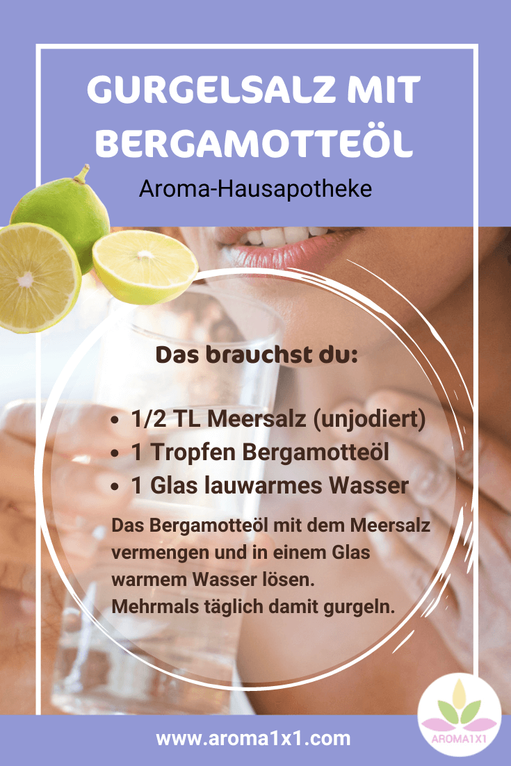 Gurgelsalz gegen Halsschmerzen ätherische Öle