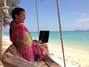 Digitale Nomaden bei der Arbeit