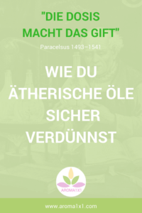 Ätherische Öle verdünnen