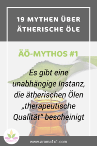 ätherische Öle therapeutische Qualität