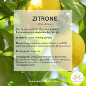 Zitronenöl profil