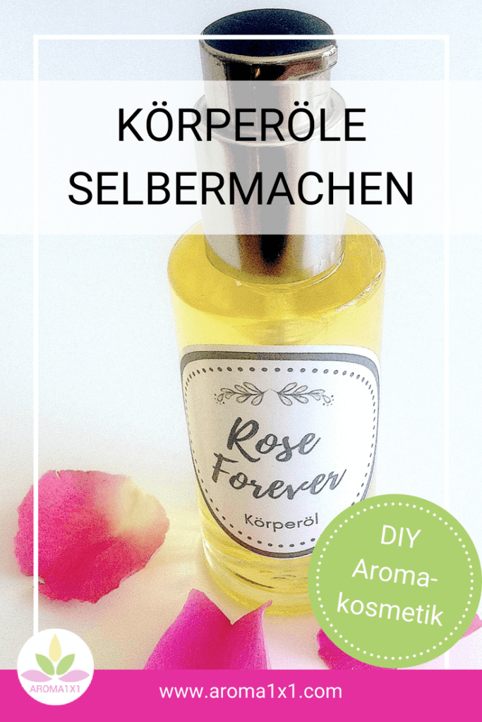 Rosen Körperöl selber machen