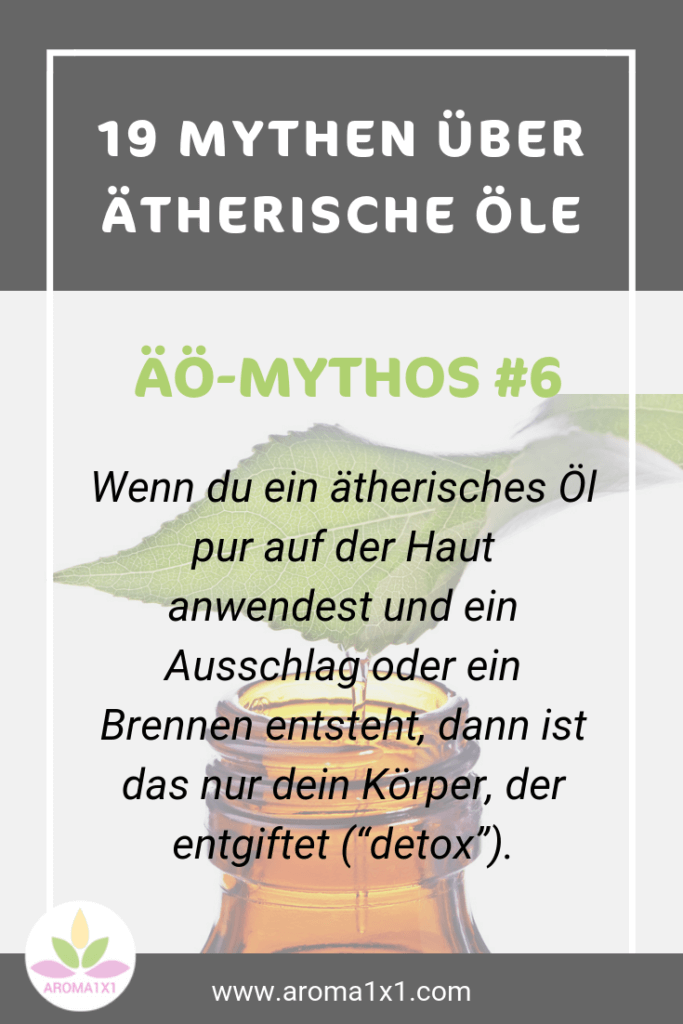 ätherische Öle Detox Reaktion