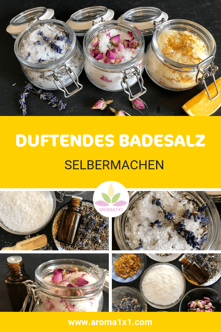 DIY Badesalz mit ätherischen Ölen selber machen