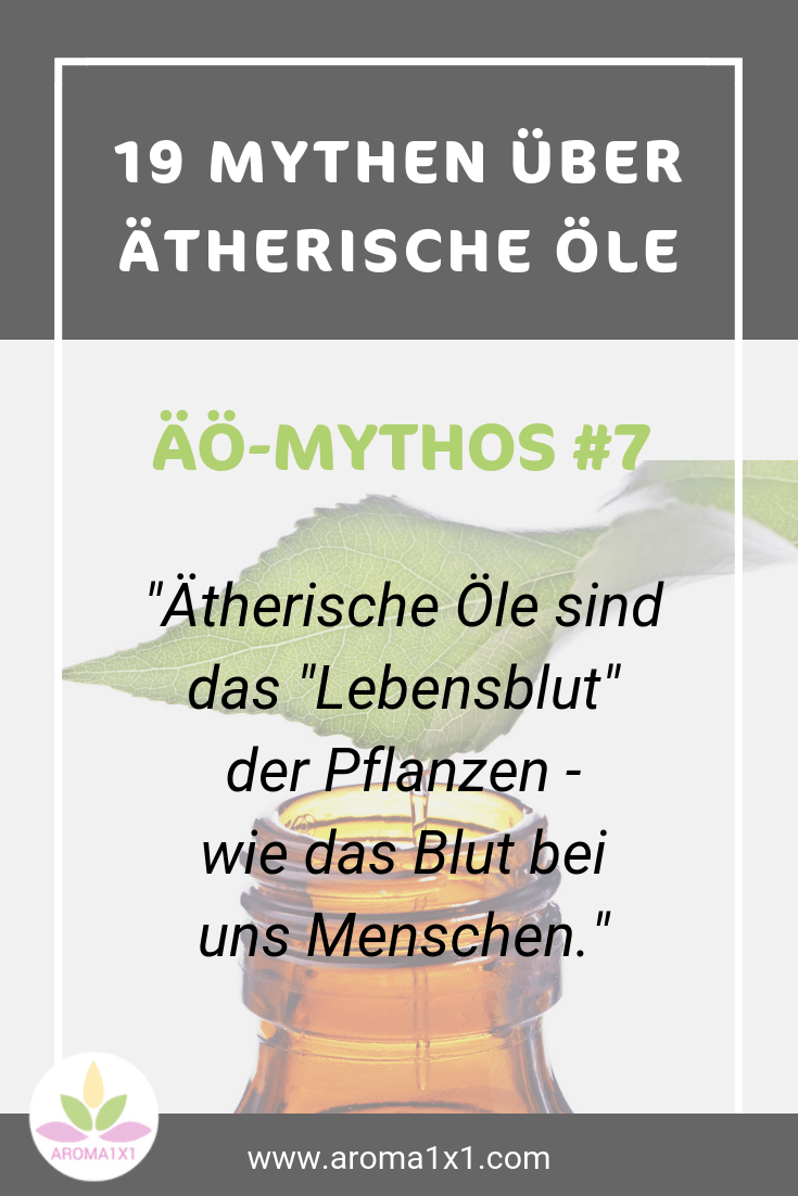 Ätherische Öle sind das Blut der Pflanzen