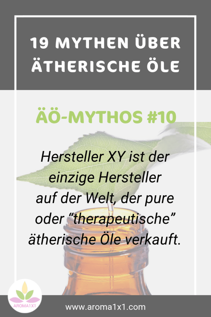 ätherische Öle therapeutische Qualität