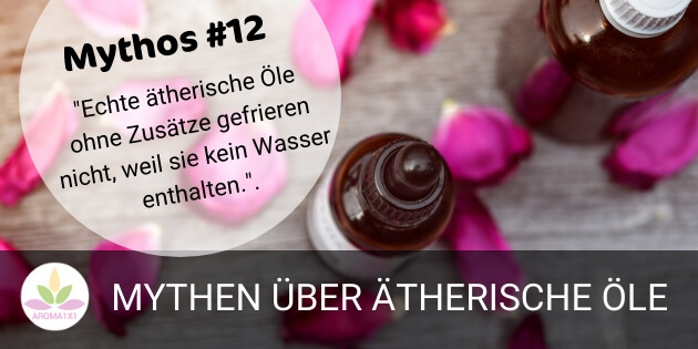 echte ätherische Öle gefrieren nicht