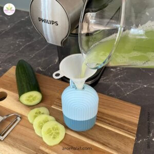 DIY Eisroller mit Gurkenwasser befüllen